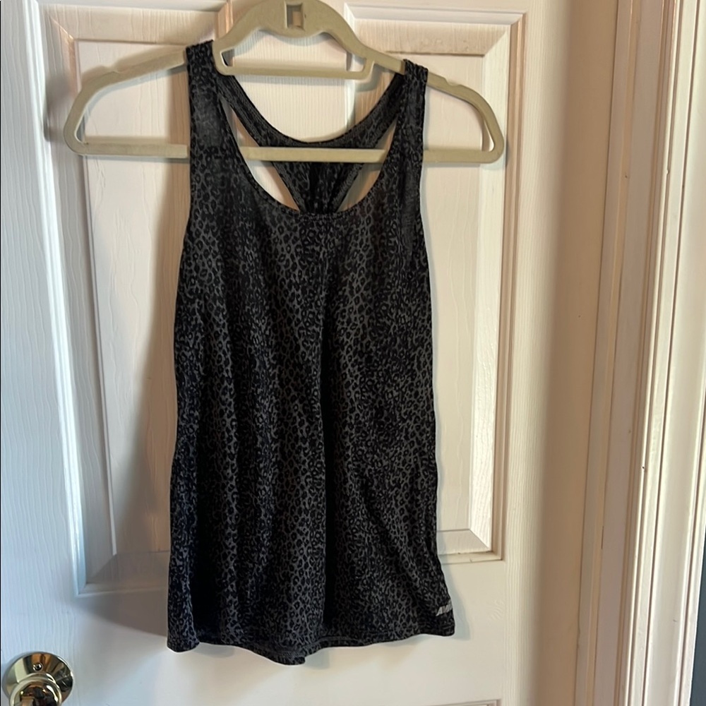 Avia Black Sleeveless Tank Top with Shimmery Finish